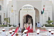 Le pape François à Abu Dhabi, Emirats arabes unis.