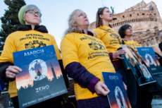 Veillée de prière à Rome des victimes d'abus sexuels au sein de l'Eglise.