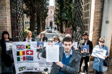 Abus sexuels dans l’Eglise, manifestation de victimes à Rome.
