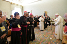 Le Pape François reçoit des memebres de l'épiscopat latino-américain.