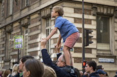 Manifestation contre la réforme de la PMA.
