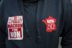 Manifestation contre la réforme de la PMA.