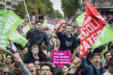 Manifestation contre la réforme de la PMA.