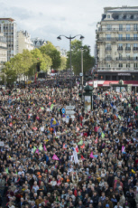 Manifestation contre la réforme de la PMA.