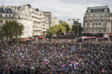 Manifestation contre la réforme de la PMA.