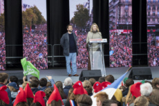 Manifestation contre la réforme de la PMA.