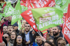 Manifestation contre la réforme de la PMA.