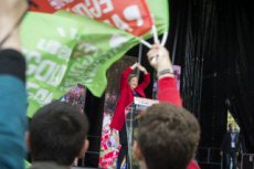 Manifestation contre la réforme de la PMA.