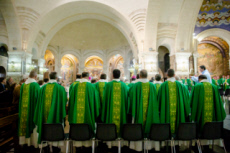 Messe célébrée en la basilique Notre Dame du Rosaire.