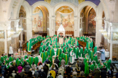 Messe célébrée en la basilique Notre Dame du Rosaire.