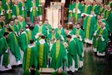 Messe célébrée en la basilique Notre Dame du Rosaire.