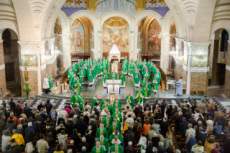 Messe célébrée en la basilique Notre Dame du Rosaire.