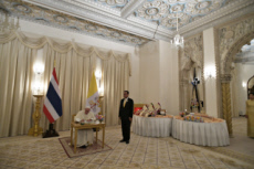 Voyage apostolique du pape François en Asie. Bangkok, Thaïlande.