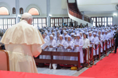 Voyage apostolique du pape François en Asie. Bangkok, Thaïlande.