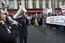 Paris, marche contre les violences sexistes et sexuelles faites aux femmes.