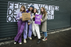 Paris, marche contre les violences sexistes et sexuelles faites aux femmes.