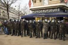 Manifestation contre le projet de réforme des retraites.