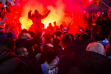 Manifestation contre le projet de réforme des retraites.