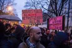 Manifestation contre le projet de réforme des retraites.
