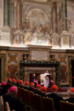 Traditionnels vœux du pape François à la Curie.