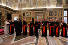 Traditionnels vœux du pape François à la Curie.