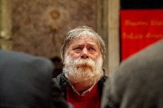 Homme, lors du repas de Noël organisé par la Communauté de Sant'Egidio.