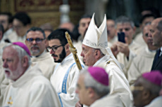 Le pape François préside messe en la Solennité de Marie Mère de Dieu.
