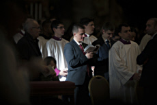 Fidèle lors de la messe en la Solennité de Marie Mère de Dieu au Vatican.