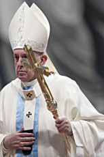 Le pape François préside la messe en la Solennité de Marie Mère de Dieu.
