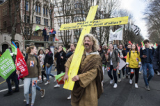 Manifestation contre la réforme de la PMA, la GPA, le projet de loi bioéthique.