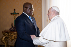 Le pape François reçoit Félix TSHISEKEDI au Vatican.