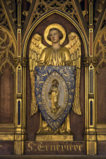 Représentation de Sainte Geneviève, patronne de la ville de Paris.