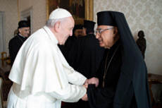 Le pape François et Youssef ABSI.