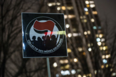 Marche féministe organisée à Paris.