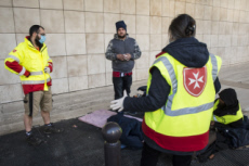 Coronavirus Covid-19, distribution alimentaire, par l’Ordre de Malte France.