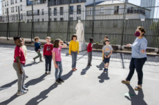 France, Covid-19, reprise des cours pour des élèves d'une classe de CE2.
