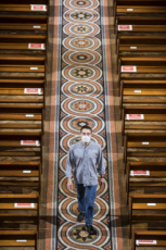 Coronavirus, aménagement de l’église suivant les mesures sanitaires.
