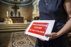 Coronavirus, aménagement de l’église suivant les mesures sanitaires.