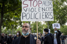 Rassemblement en hommage à George FLOYD, mort lors d'une arrestation aux USA.