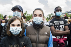 Rassemblement en hommage à George FLOYD, mort lors d'une arrestation aux USA.