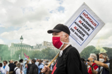 Manifestaton des personnels soignants à Paris.