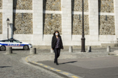 Coronavirus, Anne HIDALGO, maire de Paris, portant un masque de protection.