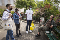 Maraude de la communauté de San't Egidio à Paris.