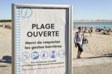 Illustration, vacances et épidémie de coronavirus.