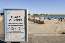 Illustration, vacances et épidémie de coronavirus.