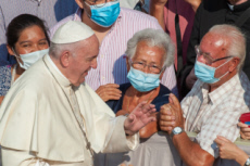 Audience générale hebdomadaire du pape François.