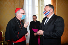 Le Card. Pietro PAROLIN reçoit au Vatican Mike POMPEO.