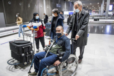 Arrivée en France de réfugiés, via les “couloirs humanitaires".