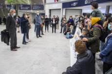 Arrivée en France de réfugiés, via les “couloirs humanitaires".