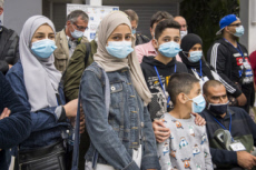 Arrivée en France de réfugiés, via les “couloirs humanitaires".